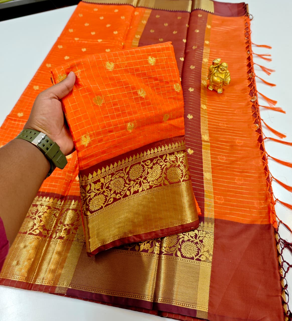 Party wear semi  kanchivaram katan soft silk Sarees